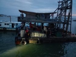 Bandel, PT Timah Bersama Tim Gabungan Tertibkan Tambang Ilegal di Perairan Cupat Bangka Barat