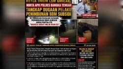 Supriyanto (ilyas) Ketua Umum LSM Gmicak Minta APH Polres Bangka Tengah Tangkap Dugaan Pelaku Penimbunan BBM Subsidi