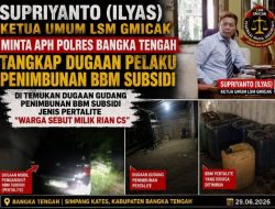 Dugaan Gudang Penimbunan BBM Subsidi jenis Pertalite “Warga Sebut Milik Rian Cs” LSM Gmicak Minta APH Polres Bangka Tengah diminta Tindak Tegas