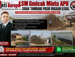 LSM Gmicak Minta APH Sidak Tambang Pasir dugaan ilegal di Sungai Brantas, Desa Gebangbunder, Kecamatan Plandaan, Jombang
