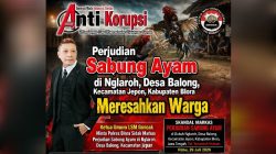 Perjudian Sabung Ayam di Nglaroh, Desa Balong, Kecamatan Jepon, Kabupaten Blora Meresahkan Warga
