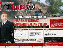LSM Gmicak Minta Polres Gresik inspeksi (Sidak) Tambang Galian dugaan ilegal milik Matasan di Kepuhklagen, Wringinanom
