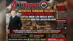 Aktivitas Tambang Galian C di Kampar dugaan Ilegal “Ketua Umum LSM Gmicak Minta Polda Riau Sidak dan Lakukan Reklamasi