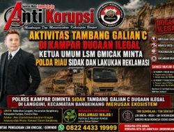 Aktivitas Tambang Galian C di Kampar dugaan Ilegal “Ketua Umum LSM Gmicak Minta Polda Riau Sidak dan Lakukan Reklamasi