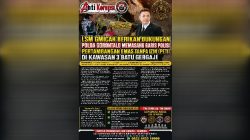 LSM Gmicak Berikan Dukungan Polda Gorontalo memasang garis polisi Pertambangan Emas Tanpa Izin (PETI) di kawasan 3 Batu Gergaji