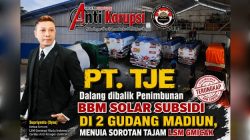 PT. TJE Dalang dibalik Penimbunan BBM Solar Subsidi di 2 Gudang Madiun, Menuia Sorotan Tajam LSM Gmicak