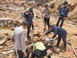 Pertambangan ilegal di KJUB, Disidak, 15 Alat diamankan Polres Bangka Barat